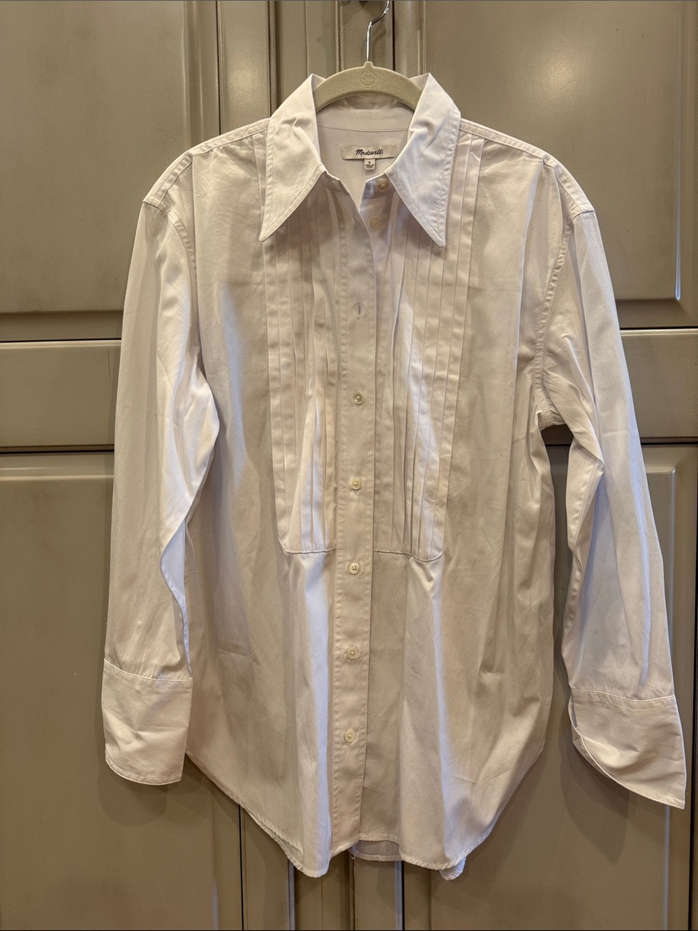 NWOT Madewell Tuxedo Poplin Oversized Shirt